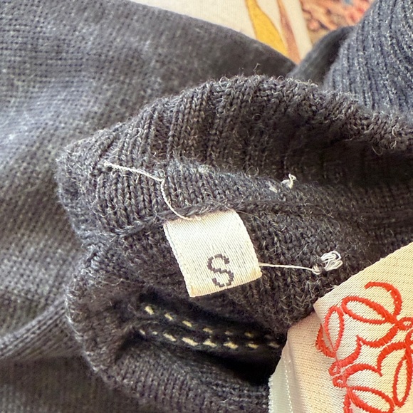 Loewe Black Turtleneck Sweater with Intricate Design - Picture 11 of 11